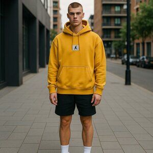 Nike Jordan Hoodie XXL – Yellow/Gold – Slightly Faded – Men’s